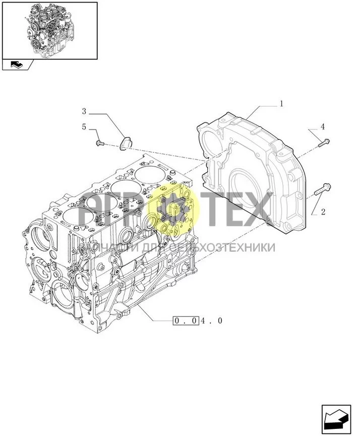 0.04.3[02] - КОРПУС МАХОВИКА (№4 на схеме)