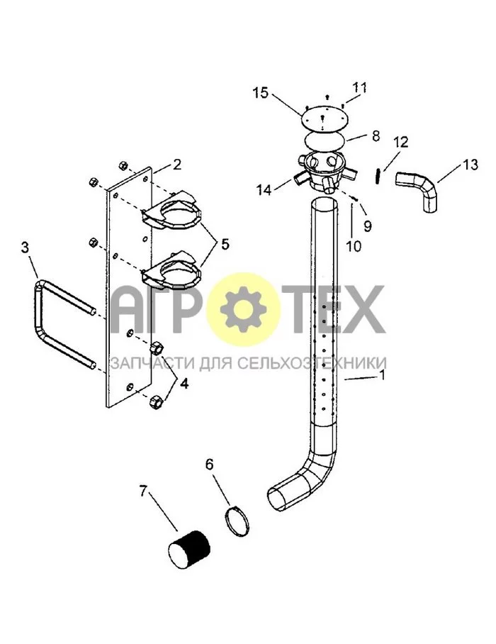 F06 - SECONDARY MANIFOLD, TUBES AND STANDS, 3/4' PORT, 1' PORT, 1 1/2' PORT (№15 на схеме)