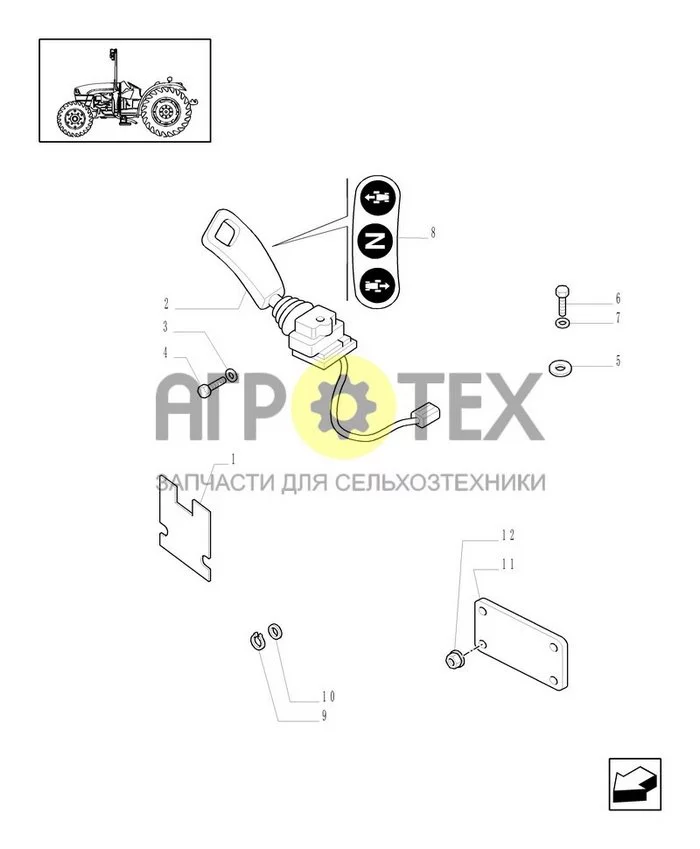 1.75.0/02 - (ВАР.278-278/1-296) NA - 16X16 (30 КМ/Ч) С ВЫКЛЮЧАТЕЛЕМ. С МАСЛЯНЫМ РАДИАТОРОМ - РЫЧАГОМ УПРАВЛЕНИЯ И ПЕРЕКЛЮЧАТЕЛЕМ (№9 на схеме)