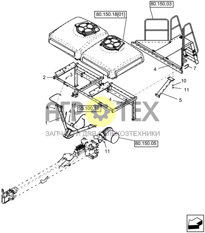 80.150.13 - БАК, РАМА (№11 на схеме)