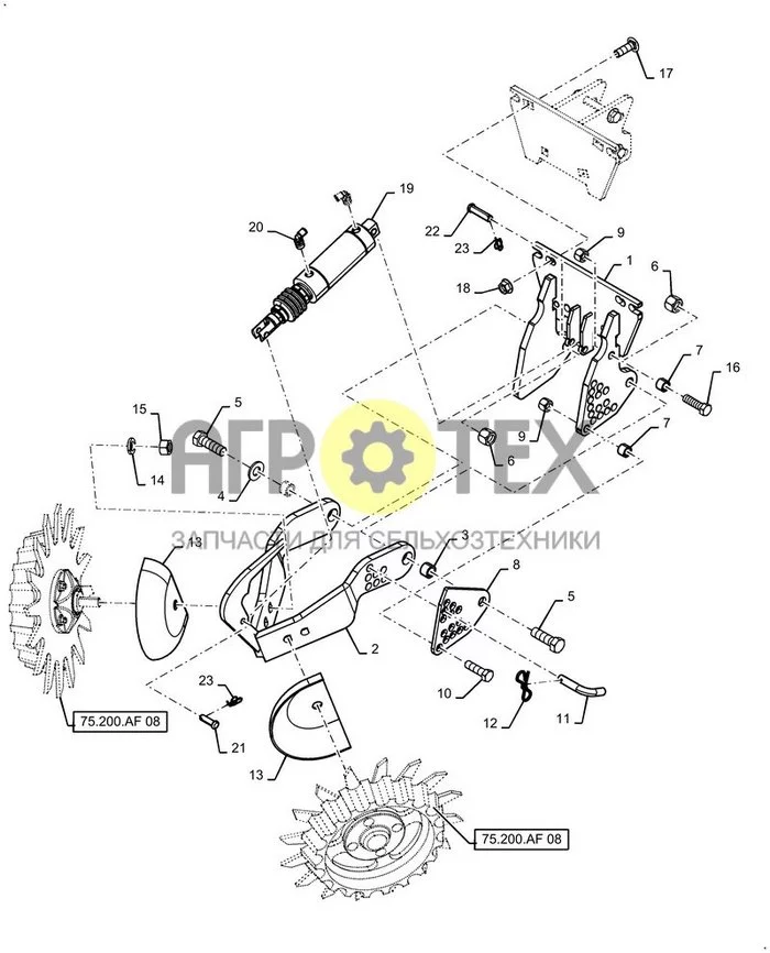 75.200.AF[09] - FLOAT DEPTH BAND RESIDUE MANAGER WIDE TINE ; (Var) P35A17EE, P35A17EJ, P35B17EE, P35B17EJ, P35C17EE, P35C17EJ, P35E17EE, P35E17EJ, P35G17EE, P35G17EJ, P45C17EG, P45C17EH, P45D17EG, P45D17EH, P45E17EG, P45E17EH, P45F17EG, P45F17EH, P45G17EG (№10 на схеме)