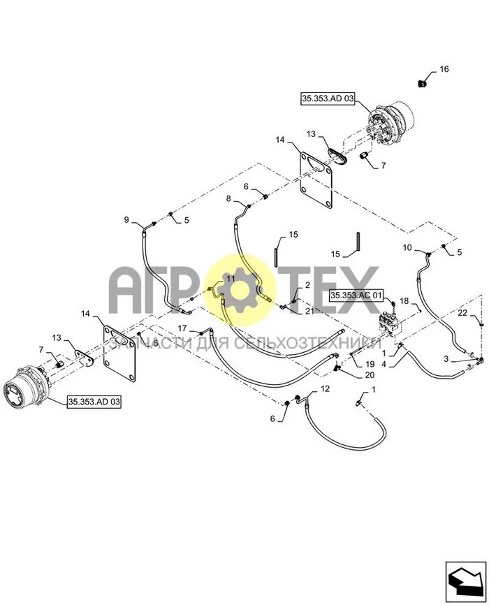 35.353.AD[06] - СКОРОСТЬ ХОДА, E-H (02-OCT-2016 & PRIOR) ; (Var) 103W140D02, 67W140D01, 79W140D02, 93W140D01 ; (Prod Date) Before 02-Oct-2016 (№22 на схеме)