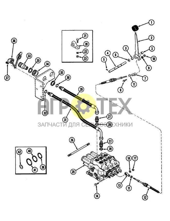 8-296 - REMOTE HYDRAULIC ATTACHMENT, THIRD CIRCUIT, PRIOR TO P.I.N. 8860450 (№10 на схеме)