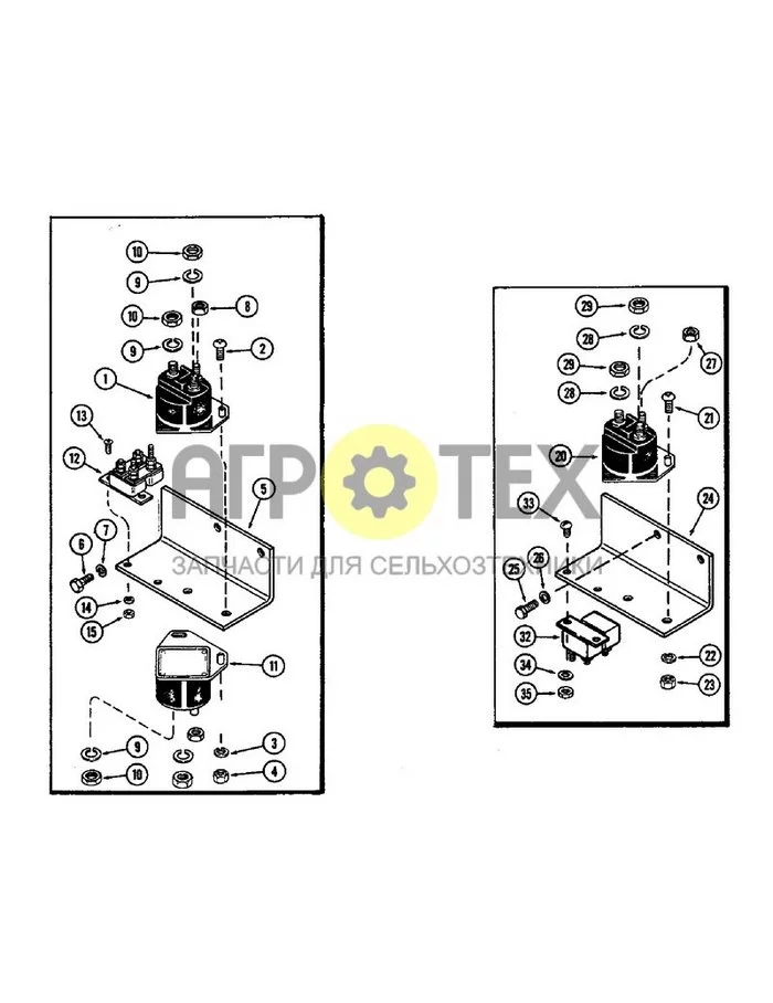 096 - ELECTRICAL EQUIP.  MOUNTING, SOLENOID STARTER SWITCH & CIRCUIT BREAKER, P.I.N. 8825001 - 8826412 (№4 на схеме)