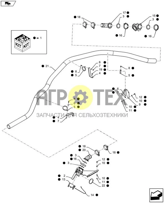 88.075.01 - 3' FRONT FILL DIA KIT (№22 на схеме)