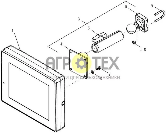 A.50.A[45] - ELECTRICAL - AFS PRO 600 MONITOR MOUNTING (№7 на схеме)