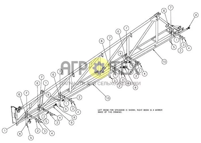 09-028 - NOZZLE SPACING GRP, 5 & 6 MID, 20' (№9 на схеме)