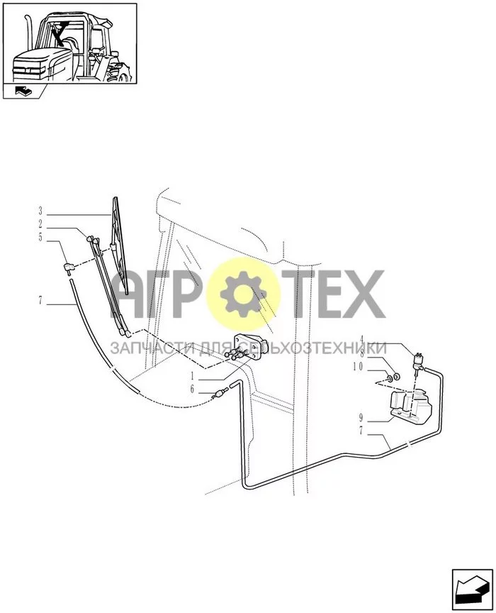 1.91.5 - ПЕРЕДНИЙ СТЕКЛООЧИСТИТЕЛЬ (№10 на схеме)