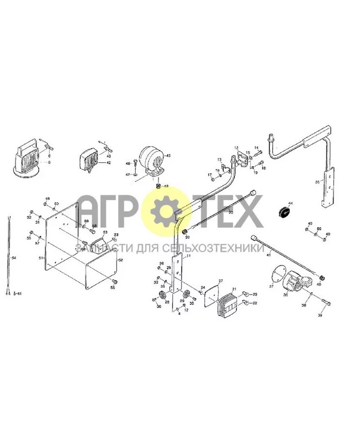 129 - ELECTRICAL EQUIPMENT, REAR (№58 на схеме)