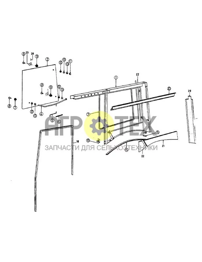 34 - COMPLETE SIDE PANEL RIGHT HAND (№0 на схеме)