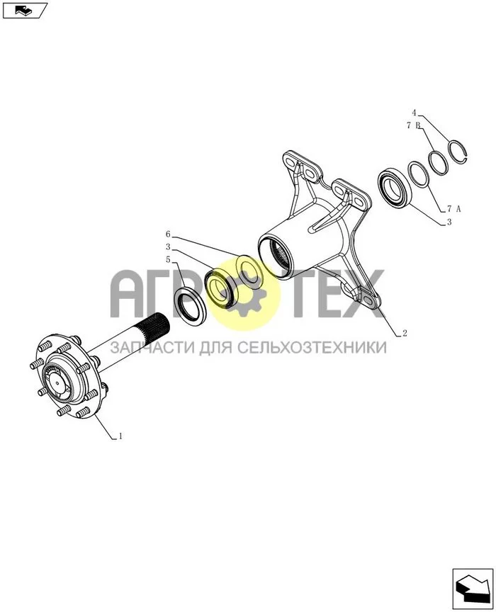 25.450.ОСЬ AA В СБОРЕ, HD (SR200-SV300) (№9 на схеме)