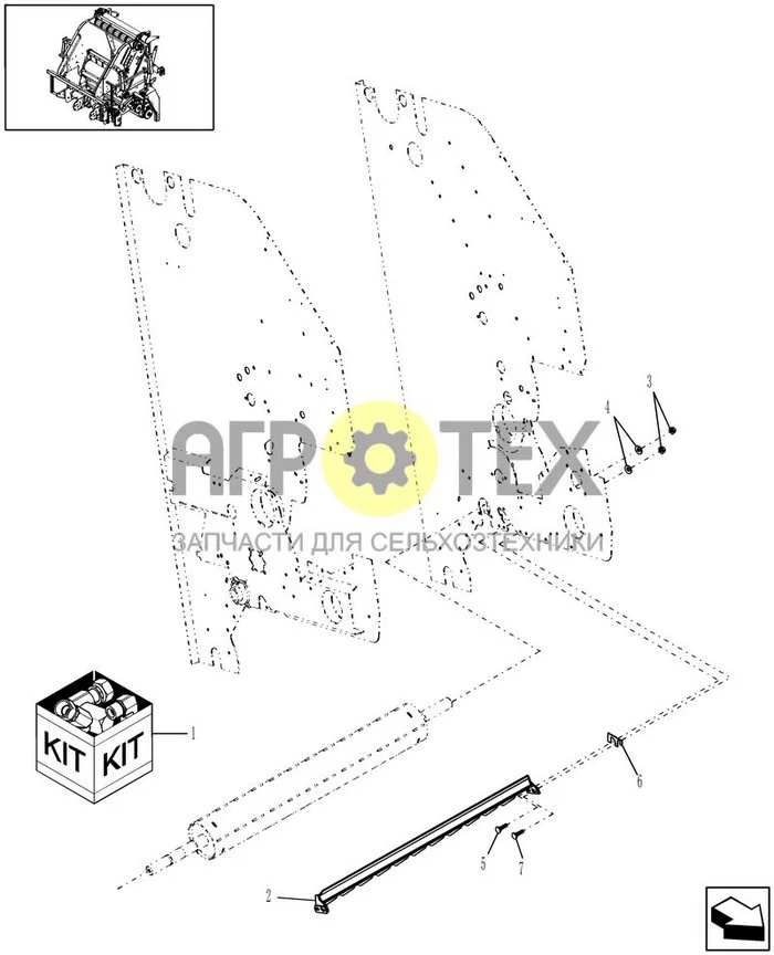 18.66 - STARTER ROLL RAKE KIT (№4 на схеме)