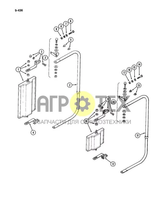 9-436 - MIRROR ATTACHMENT, DUAL VISION (№9 на схеме)