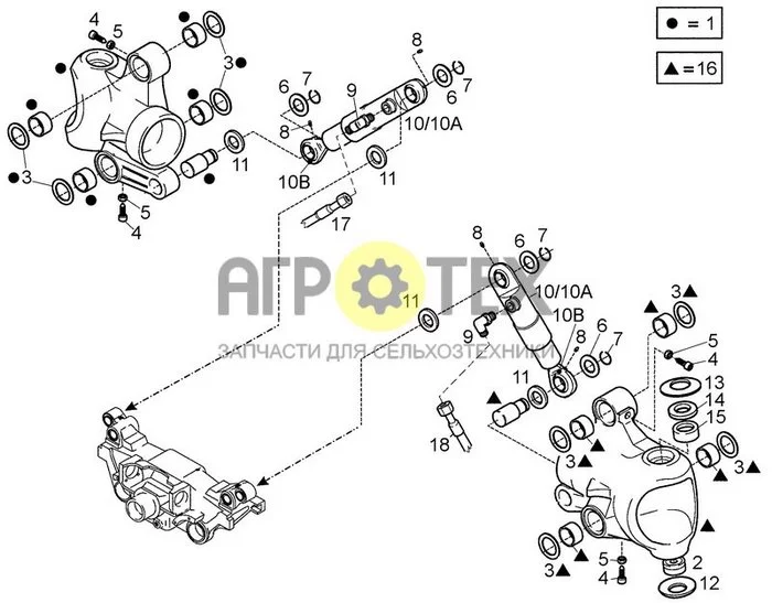 05-17[01] - SWIVEL HOUSINGS FOR SPRING-ACTIONED FRONT AXLE 'E' (№11 на схеме)