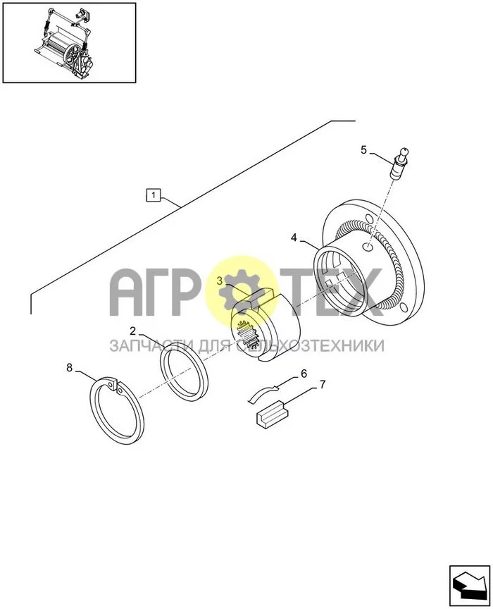 14.72[01] - ТМ CROP PRO PLUS, РЕМЕННАЯ ПЕРЕДАЧА, СЦЕПЛЕНИЕ (№8 на схеме)