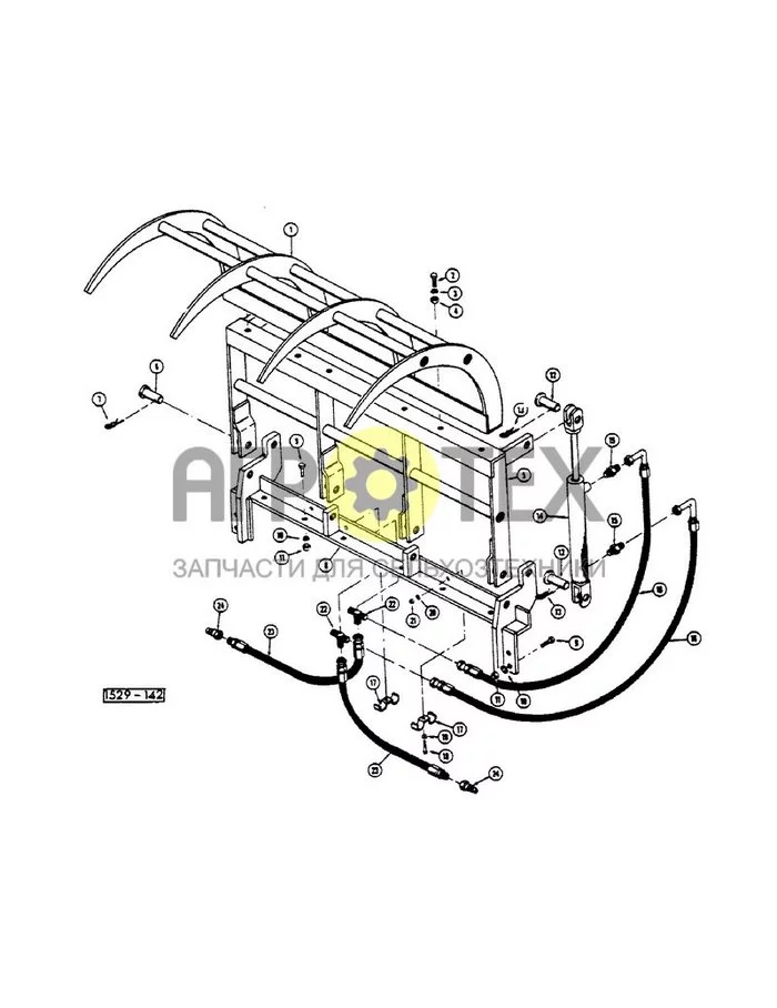222 - HYDRAULIC GRAPPLE (№21 на схеме)