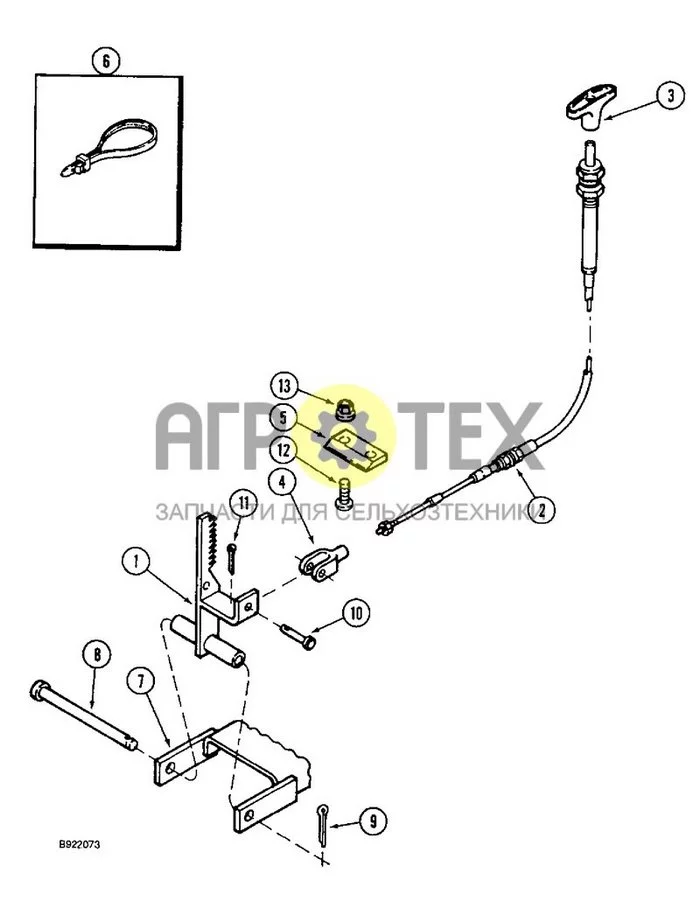 7-12 - PARKING BRAKE, P.I.N. JJC0098060 AND AFTER (№13 на схеме)