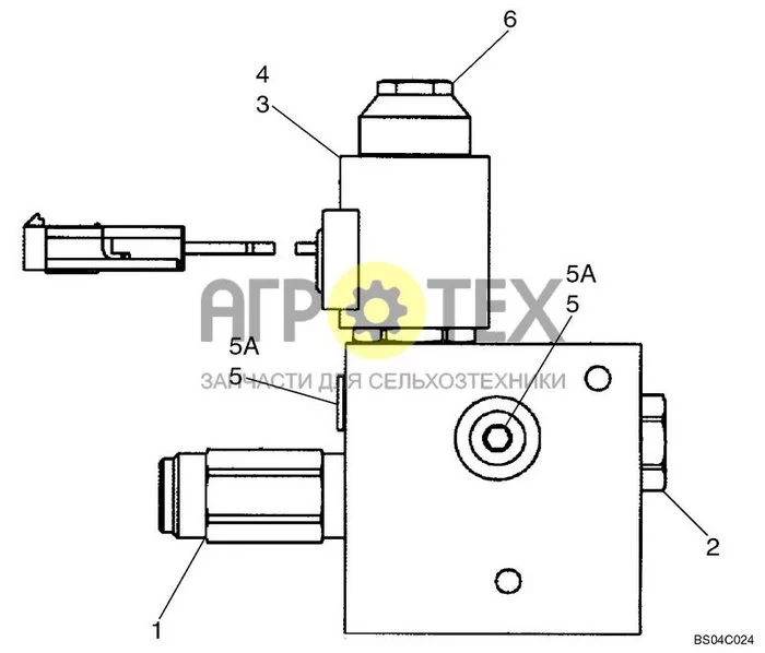 08-20 - УЗЕЛ КЛАПАНА УПРАВЛЕНИЯ, ВЫСОКОГО РАСХОДА (№5 на схеме)