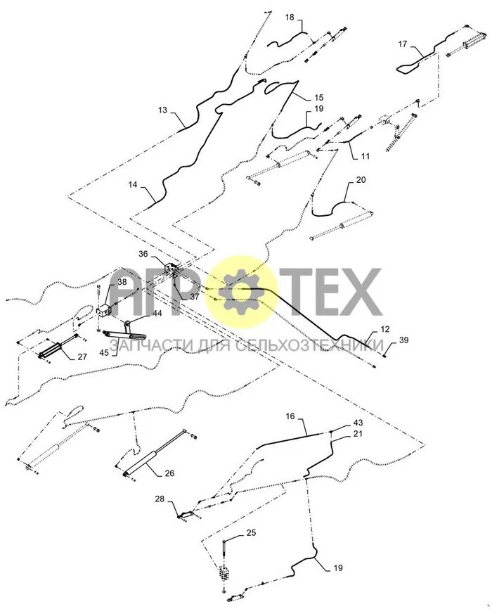 35.560.AA[03-1] - ГИДРАВЛИКА 60 ФУТОВ ; (Var) 5CL03DP, 5CL12PE, 5CL12SH (№25 на схеме)