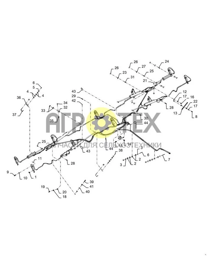 35.560.AA[04] - ГИДРАВЛИКА 60 ФУТОВ ; (Var) 5CL03DP, 5CL12PF (№34 на схеме)