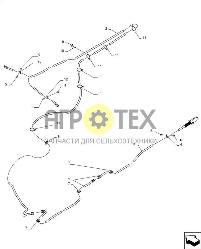 55.511.AS[020] - ЖАТКА, ЛАМПА ; (Var) 726467067 ; (Tech Type) 4162 40FT FLEX BR ; (Prod Date) After 01-Sep-2019 (№6 на схеме)