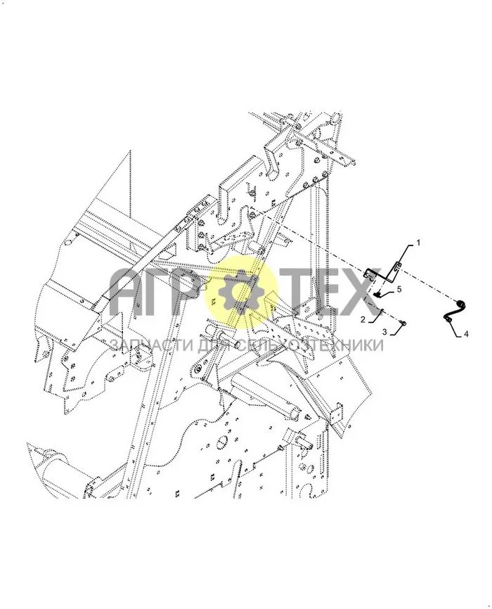 55.639.AA[010] - PTO SPEED SENSOR ; (Var) 726967001, 726969001 ; (Tech Type) ROTOR CUTTER 13 KNIFE (№3 на схеме)