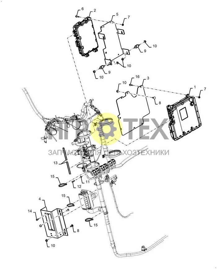 55.640.AG[010] - ELECTRONIC MODULE, FUSE BOX MOUNTING ; (Var) 726967001, 726969001 (№12 на схеме)