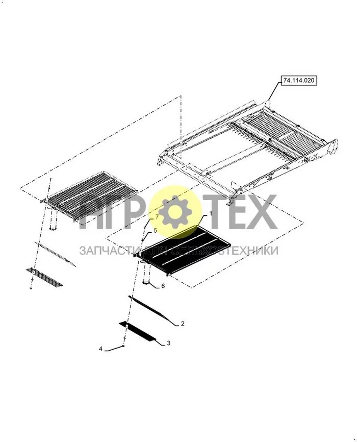 74.114.AZ[03] - РЕШЕТО, CHAFFER 1 5/8 CORN ; (Var) 712033116 (№7 на схеме)