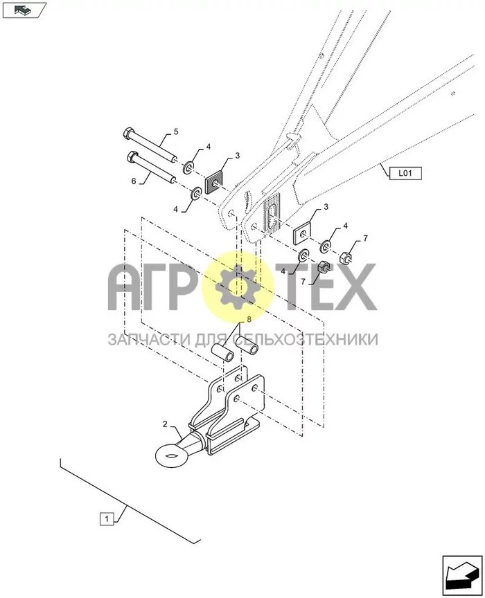 39.110.AC[010] - ШАРНИРНО-КОЛЬЦЕВОЕ СЦЕПНОЕ УСТРОЙСТВО ; (Var) 722336039 ; (Технический тип) RB344 RC (№7 на схеме)