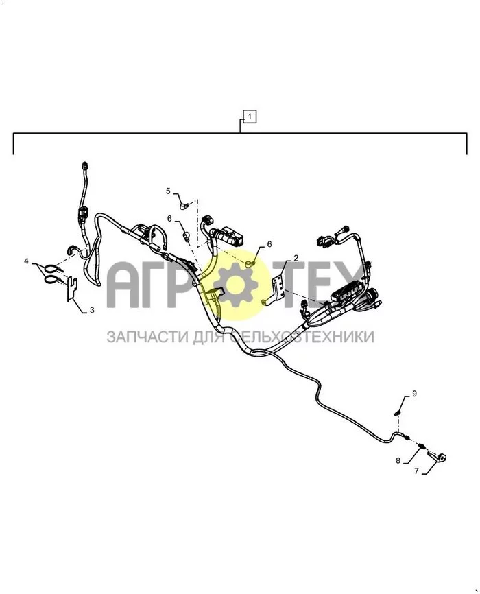 55.101.020 - БАШНЯ, ЭЛЕКТРИЧЕСКИЙ, Шасси, ЖГУТ ПРОВОДОВ ; (Var) 528W002B01, 528W002C01, 529W002C02, 530W002B01, 530W002C01, 531W002B01, 531W002C01, 532W002B02, 532W002C02, 533W002B02, 533W002C02 (№9 на схеме)