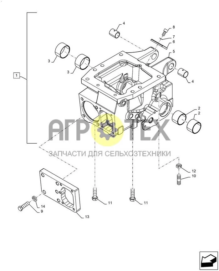 35.100.AP[02] - VAR - 349722087, ГИДРАВЛИЧЕСКИЙ ПОДЪЕМНИК, КОРПУС ; (Var) 349722087 (№7 на схеме)