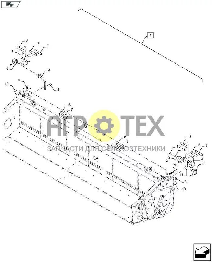 88.055.002 - DIA KIT: HEADER LIGHTS ; (Tech Type) 3050 30FT (№11 на схеме)