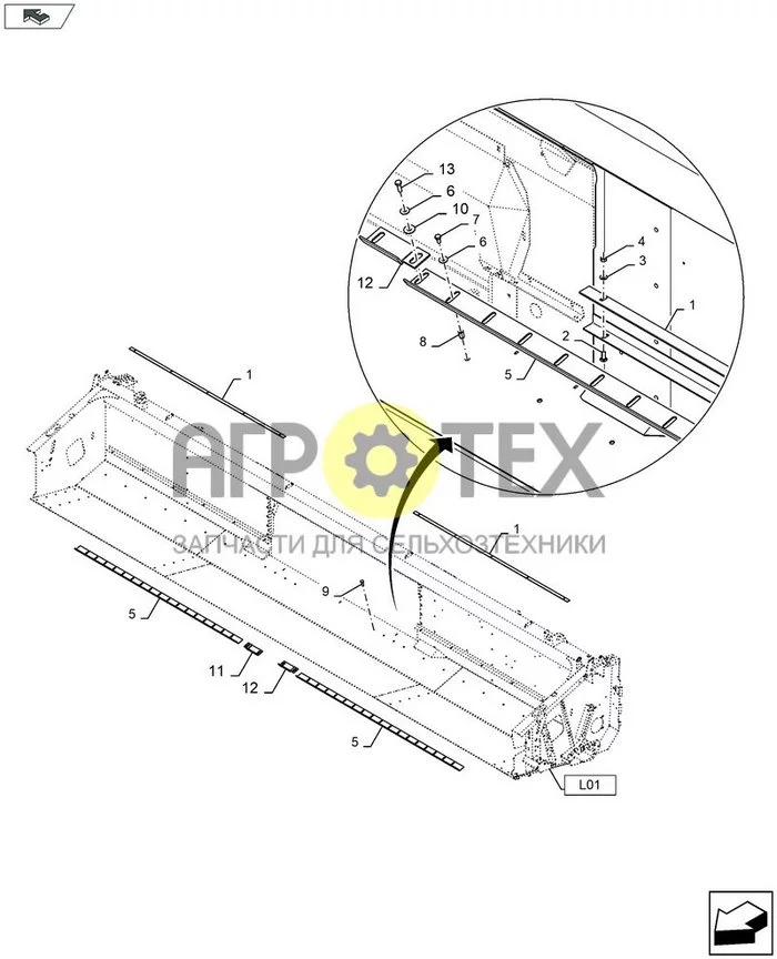 58.130.AB[010] - ПЛАНКИ ДЛЯ СНЯТИЯ ИЗОЛЯЦИИ ; (Var) 468193021, 468193022 ; (Тип Tech) 3050 18 ФУТОВ (№9 на схеме)