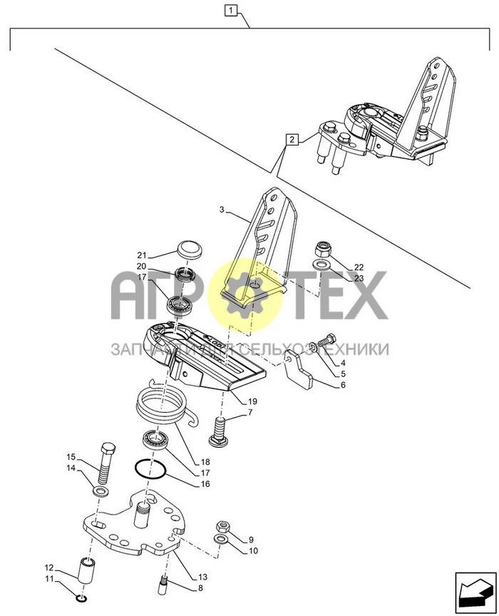 88.100.90[017] - DIA ДИЛЕРСКИЙ КОМПЛЕКТ, FRONT FENDER (400MM), SUPPORT, COMPONENTS (№4 на схеме)