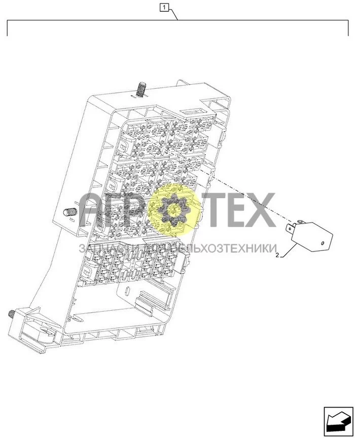 88.100.33[045] - DIA ДИЛЕРСКИЙ КОМПЛЕКТ, КЛАПАН ТОРМ ПРИЦЕПА, РЕЛЕ ; (Tech Type) QUANTUM FARMALL 100CL W/CAB (№2 на схеме)