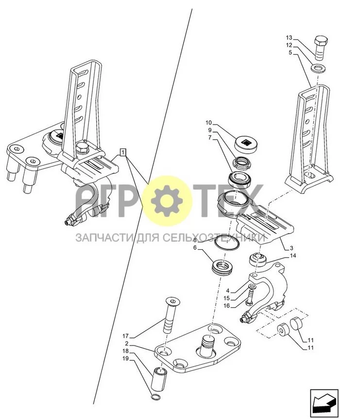 90.116.070 - VAR - 744477, ПЕРЕД.КРЫЛО, 4WD, НЕПОДВИЖНЫЕ, КОМПОНЕНТЫ ; (Var) 347983001 ; (Tech Type) QUANTUM FARMALL 100CL L/CAB (№16 на схеме)