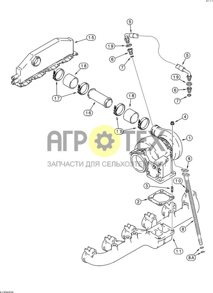 2-32 - ТУРБОКОМПРЕССОР И СОЕДИНЕНИЯ, МОДЕЛИ 7240 И 7250 (№4 на схеме)