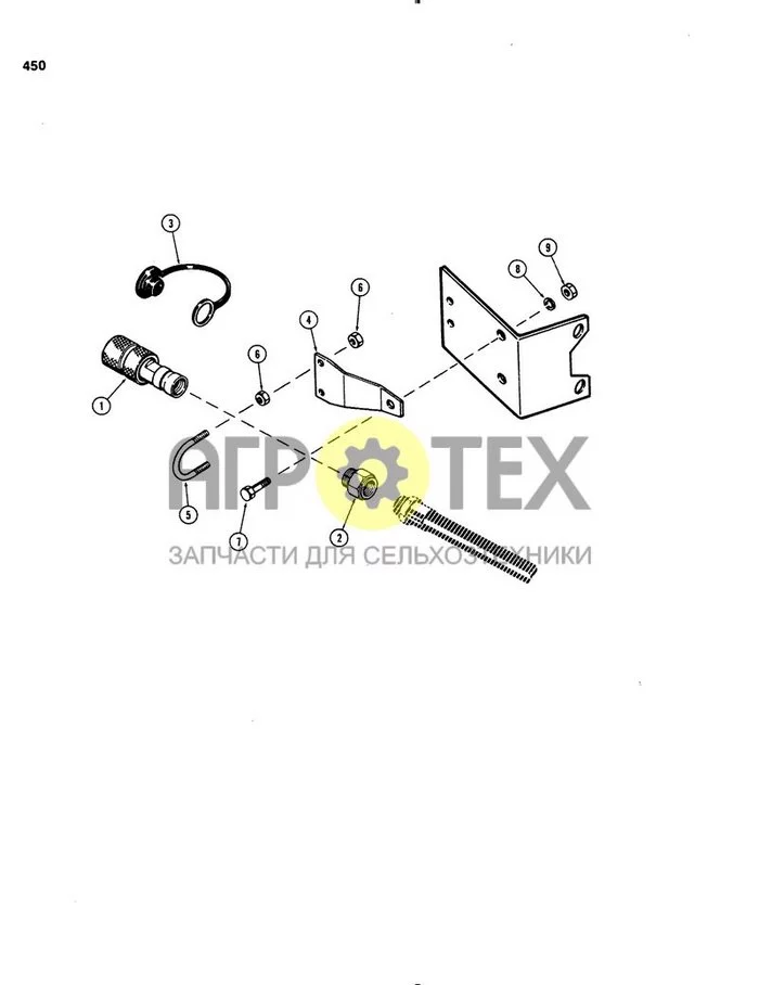 0450 - A67200 COUPLING KIT, TO CONVERT STANDARD COUPLINGS, TO PRESSURE COUPLINGS (№6 на схеме)