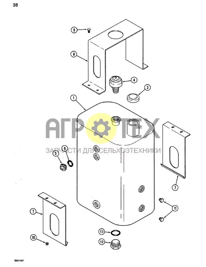 038 - ГИДРАВЛИЧЕСКИЙ РЕЗЕРВУАР (№9 на схеме)
