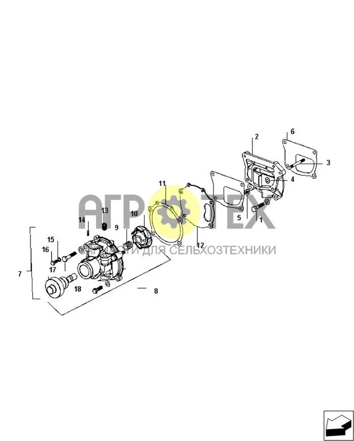 0.32.0 01 - WATER PUMP ASSEMBLY (№16 на схеме)