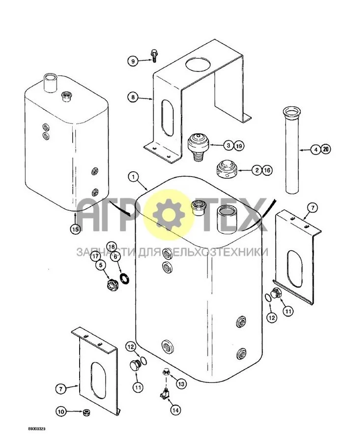 8-02 - HYDRAULIC RESERVOIR (№14 на схеме)