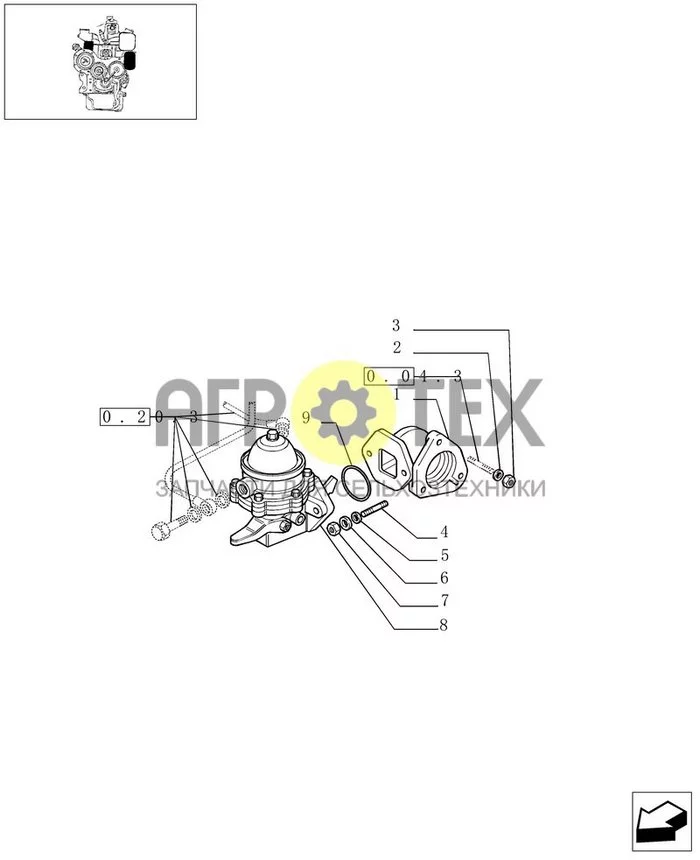 0.20.1 - ТОПЛИВНЫЙ НАСОС (№9 на схеме)