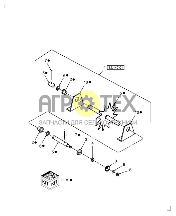 62.140.02 - МЕРИТЕЛЬНОЕ КОЛЕСО (№9 на схеме)
