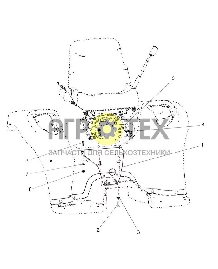 13A05 - SEAT PLATE (№4 на схеме)