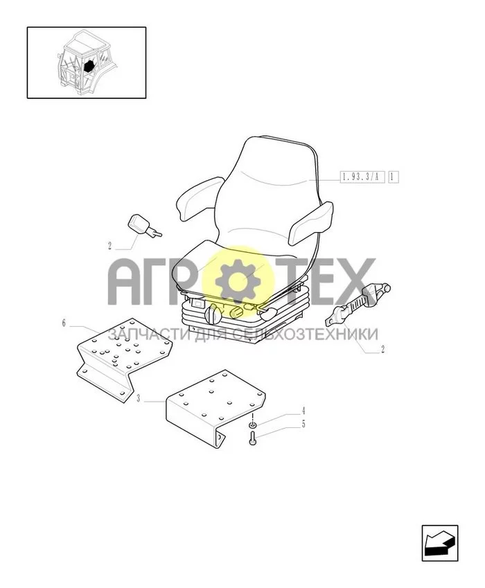 1.93.3 - СИДЕНЬЕ И ДЕТАЛИ (№5 на схеме)