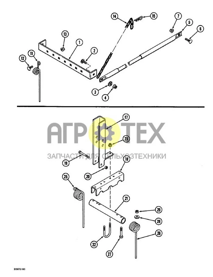 9-302 - SPRING TOOTH INCORPORATOR, CYCLO AIR AND PLATE PLANTERS (№23 на схеме)