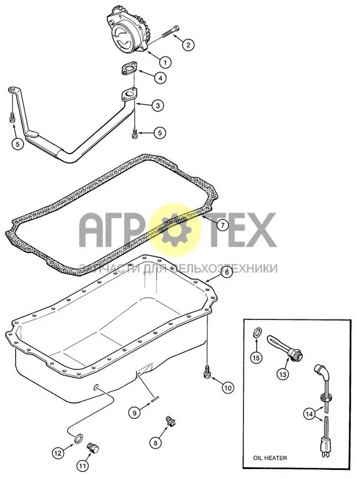 02-21 - МАСЛЯНЫЙ НАСОС, ПОДДОН И НАГРЕВАТЕЛЬ ДЛЯ ДВИГАТЕЛЯ 4T-390 В СЕВЕРНОЙ АМЕРИКЕ/ЕВРОПЕ (№11 на схеме)