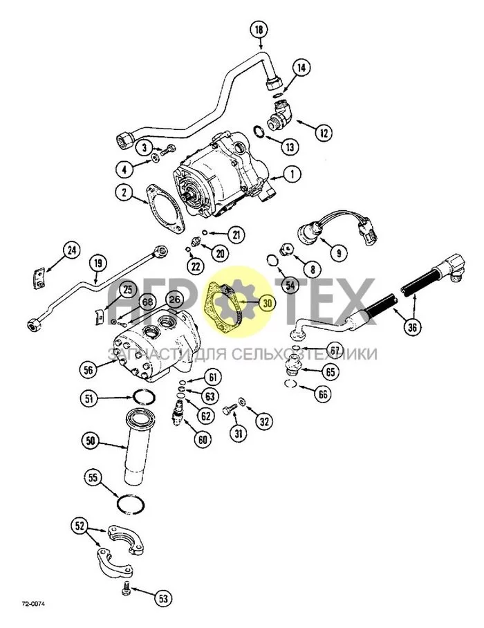 8-016 - HYDRAULIC PUMP SYSTEM (№2 на схеме)