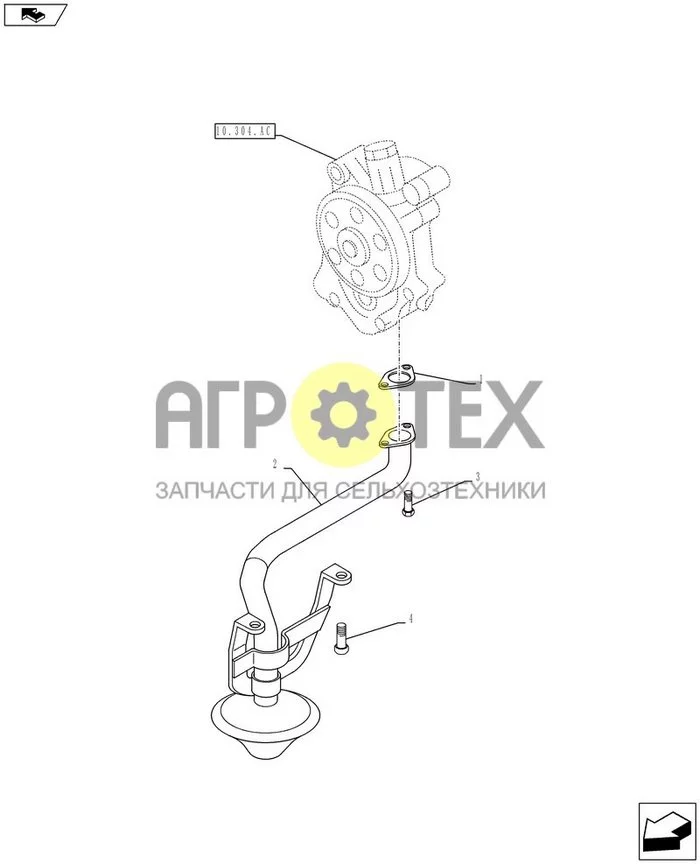 10.304.AL - ВПУСКНОЙ КОЛЛЕКТОР - МАСЛО ДВИГАТЕЛЯ (№3 на схеме)