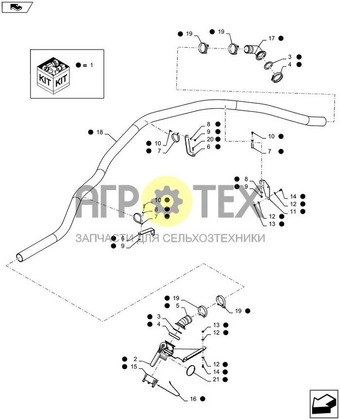 88.075.01 - 3' FRONT FILL DIA KIT (№21 на схеме)